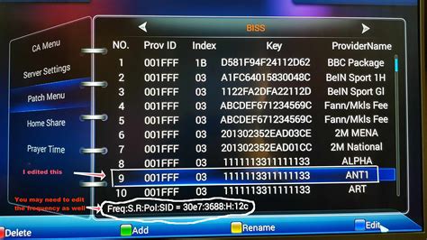 salvador receiver biss key 888|Manually Enter BISS keys on any FTA Satellite .